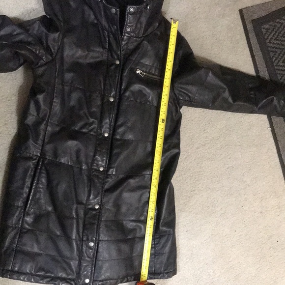 DANIER Black Genuine leather jacket - Picture 8 of 12